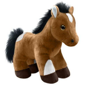 Horse Sienna<br>(brown & white, pinto) 10 in. standing