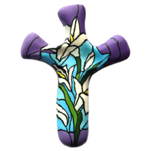 Lily Pocket Cross<br>3 in. H