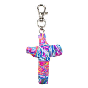 Marble Cross Clip 3 in. H