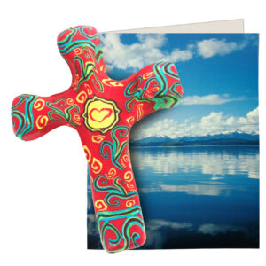 Provence Hand Held Cross 5.5 in. H<br>includes gift box
