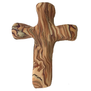 Olive Wood Pocket Cross 3 in. H