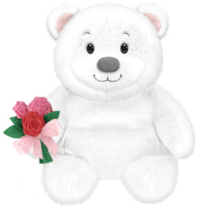 Cuddlekins with Heart Ribbon 10 in. sitting (Out of Stock)