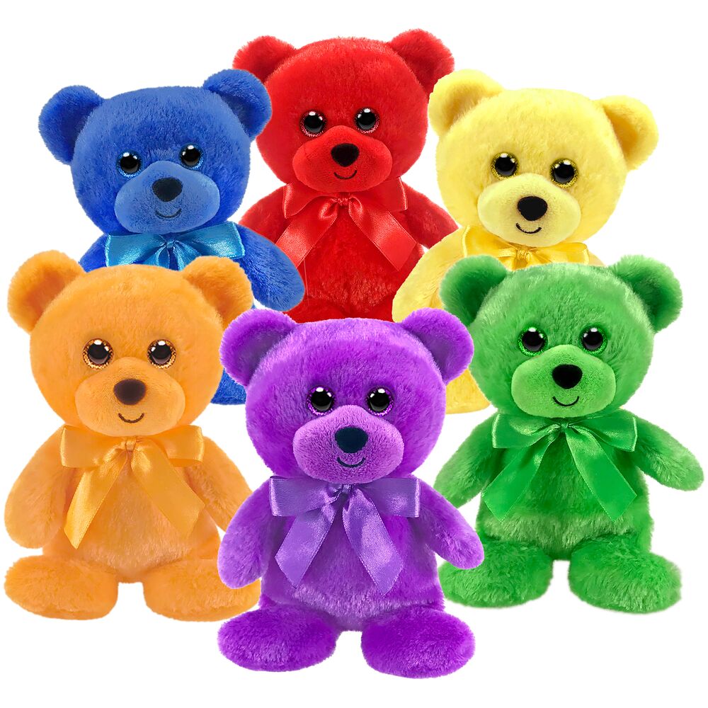 cute rainbow teddy bear