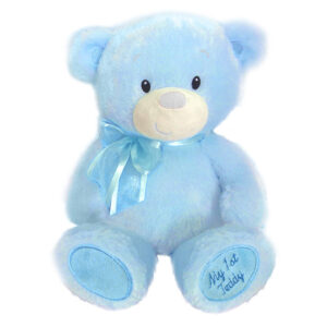 First & Main | Blue Teddy Bear<br>Baby Cuddleups<br>7″