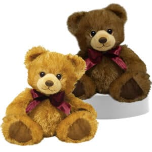 First & Main | Brown Teddy Bear <br> Minkies <br> 7″ | 2 Assorted