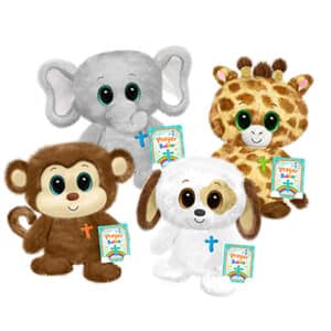 First & Main | Plush Animals <br> 6″ | 4 Assorted