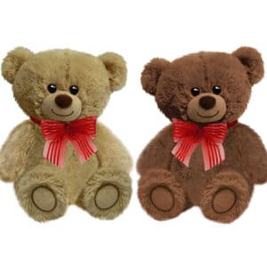 First & Main | Brown Teddy Bear <br> Huggles <br> 8″ | 2 Assorted