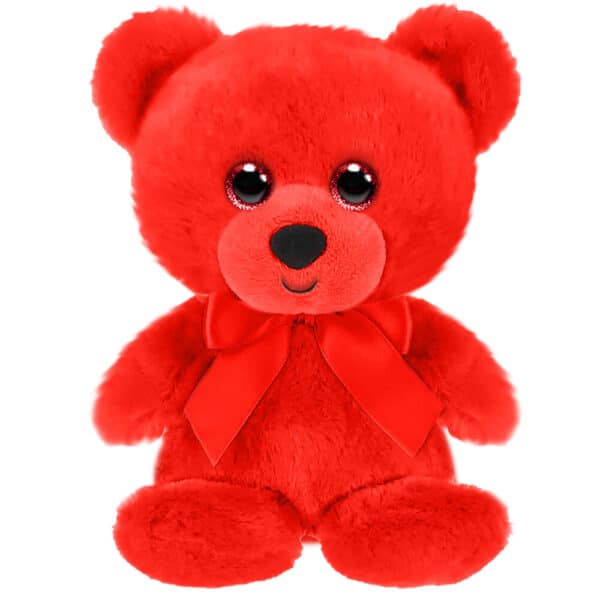 Red Rainbow Bear 6 in. sitting