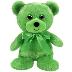 First & Main | Green Teddy Bear <br> Green Rainbow Bear <br> 6″