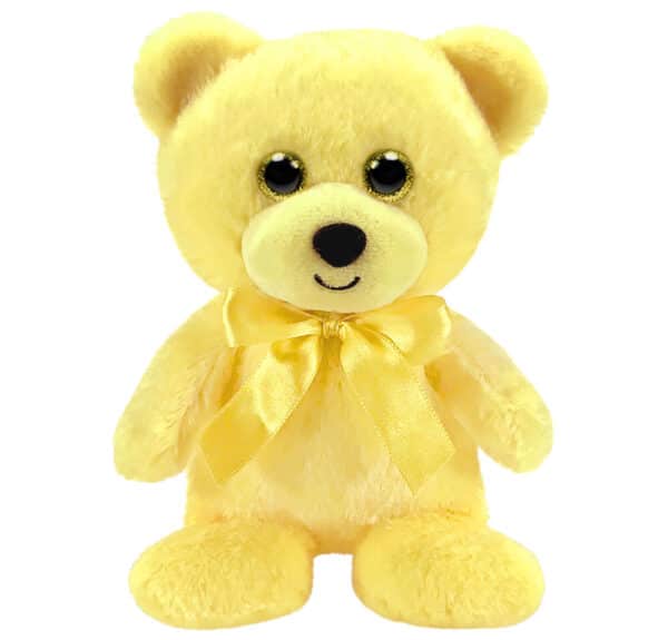 Yellow Rainbow Bear 6 in. sitting