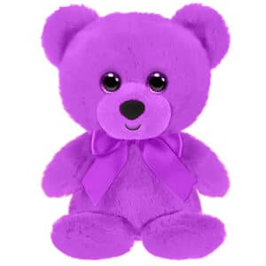First & Main | Purple Teddy Bear<br>Purple Rainbow Bear<br>6″