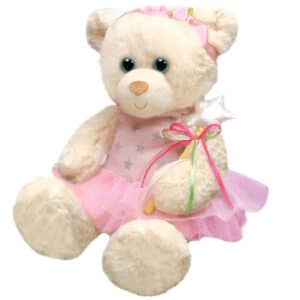First & Main | Pink Teddy Bear <br> Tillie Twinkletoes <br> 7″