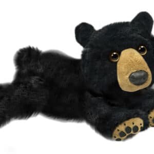 First & Main | Black Teddy Bear <br> Ebony <br> 7″ Lying