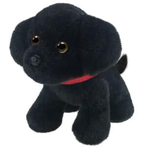 First & Main | Black Lab Stuffed Animal <br> Wuffles Rockie <br> 7″