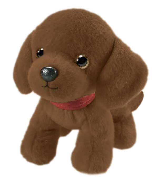 Wuffles Cooper (Chocolate Lab) 7 in. sitting