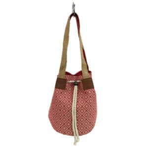 First & Main | Red Diamond Bucket Bag <br> 12″ x 10″