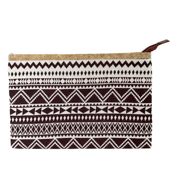 Aztec Clutch Burgundy