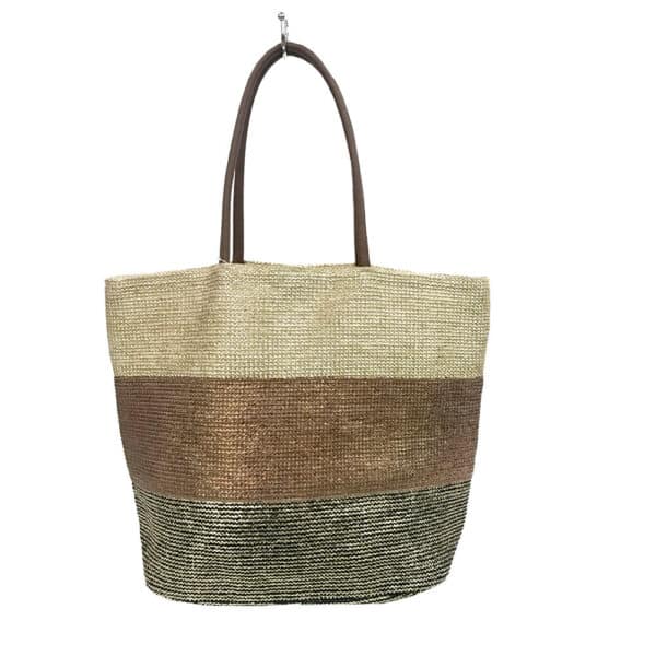 Gold Colorblock Tote