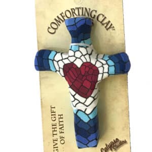 First & Main | Mosaic Heart Cross <br> Mosaic Heart Pocket Cross <br> 3″