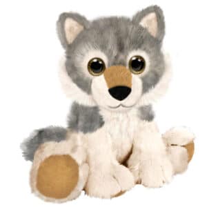 First & Main | Wolf Plush <br> Floppy Friends Grey Wolf<br> 7″