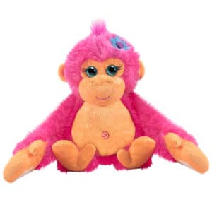 First & Main | Monkey Plush <br> Pink Mia Monkey Plush <br> 10″