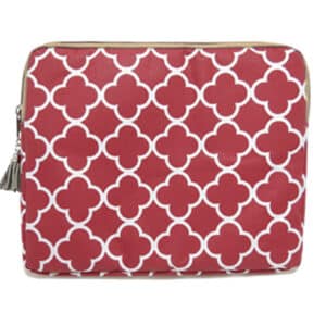 First & Main | Red Patterned Tablet Cover <br> Marsala Tablet Cover <br> 8″ x 10″