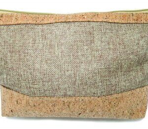 First & Main | Brown Cork Jute Clutch <br> 8″ x 6″