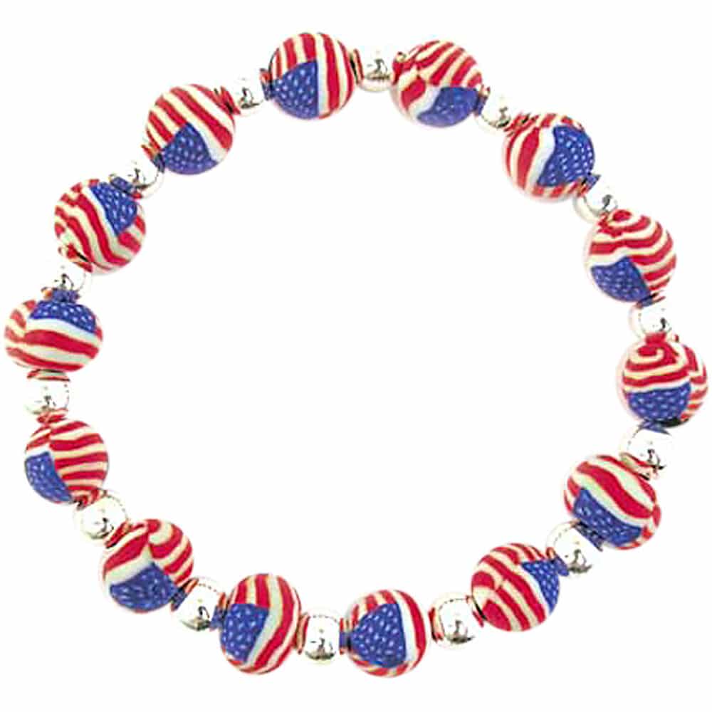 Patriotic Classic Clay Bracelet