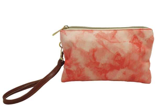 Persimmon Tie Dye Wristlet