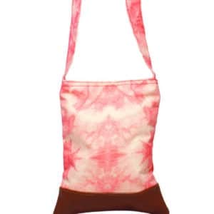 First & Main | Pink Tie Dye Satchel <br> Persimmon Tie Dye Satchel <br> 6″ x 8″