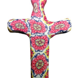 First & Main | Colorful Pattern Cross <br> Tuscan Pocket Cross <br> 3″