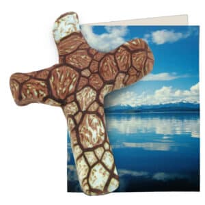 First & Main | Stone Hand Held Cross <br> 5.5″ | Includes Gift Box