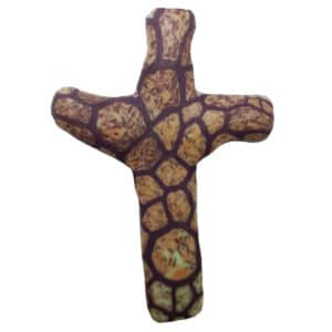 First & Main | Giraffe Print Stone Pocket Cross <br> Stone Pocket Cross <br> 3″