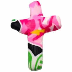 First & Main | Pink Floral Pocket Cross <br> Pink Floral Pocket Cross <br> 3″