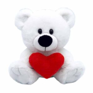 First & Main | White Teddy Bear <br> Timmy Teddy <br> 6″