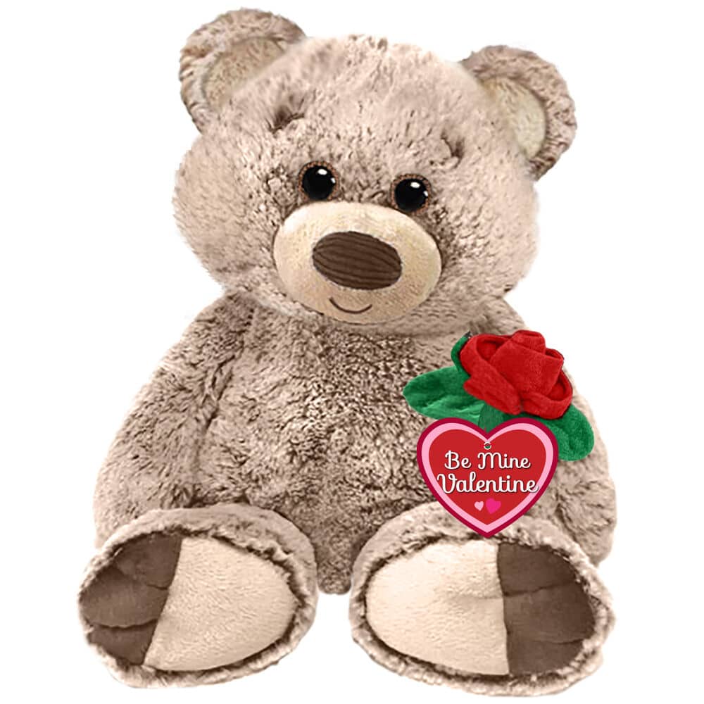 New! Bumbley Bear 20 in. sittingholds fabric roseSALE!