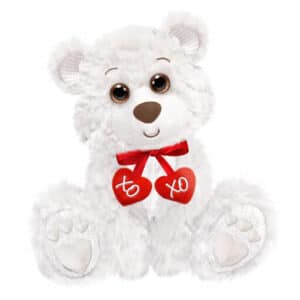 First & Main | White Teddy Bear <br> Willoughby <br> 10″