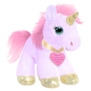 Unicorn Plush with Gold Hooves<br>Magical Unicorn<br>10″