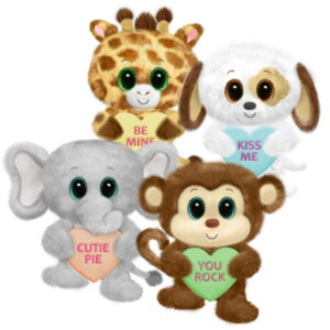 Lovey Buddies 6 in. sitting<br>4 assorted